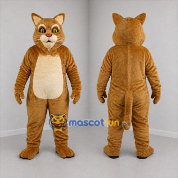 Custom Brown and Cream Cat Mascot Costume Adult Full Body Suit for Pet Events