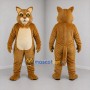 Custom Brown and Cream Cat Mascot Costume Adult Full Body Suit for Pet Events