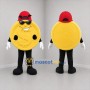 Custom Gold and Red Coin Mascot Costume Adult Full Body Suit for Financial Education Events