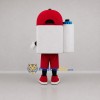Custom White and Red Camera Mascot Costume Adult Full Body Suit for Photography Events