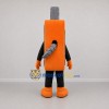 Custom Orange and Gray USB Character Mascot Costume Adult Full Body Suit for Technology Events
