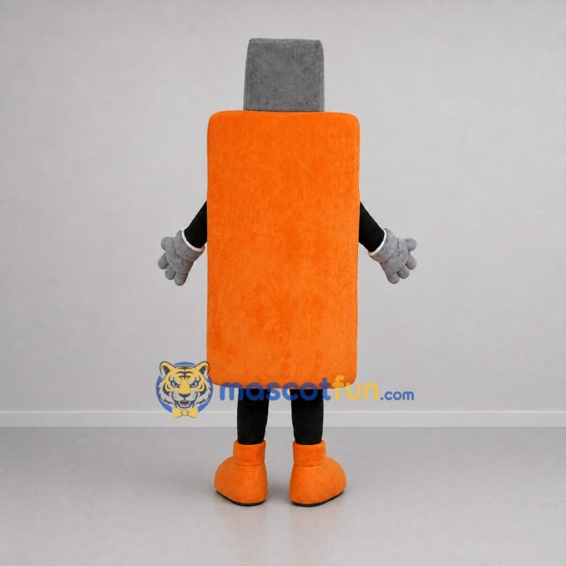 Custom Orange and Gray USB Flash Drive Mascot Costume Adult Full Body Suit for Technology Events