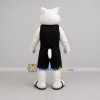 Custom White and Black Cat Mascot Costume Adult Full Body Suit for Sports Events