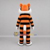 Custom Orange and Black Tiger Mascot Costume Adult Full Body Suit for School Events