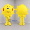 Custom Yellow Sun Mascot Costume Adult Full Body Suit for Summer Events