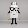 Custom White and Silver Bottle Mascot Costume Adult Full Body Suit for Retail Promotions