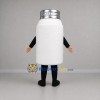 Custom White and Silver Bottle Mascot Costume Adult Full Body Suit for Retail Promotions