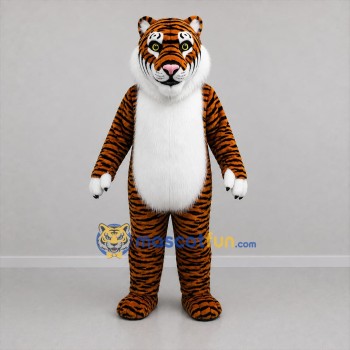 Custom Orange and Black Tiger Mascot Costume Adult Full Body Suit for Zoo Events