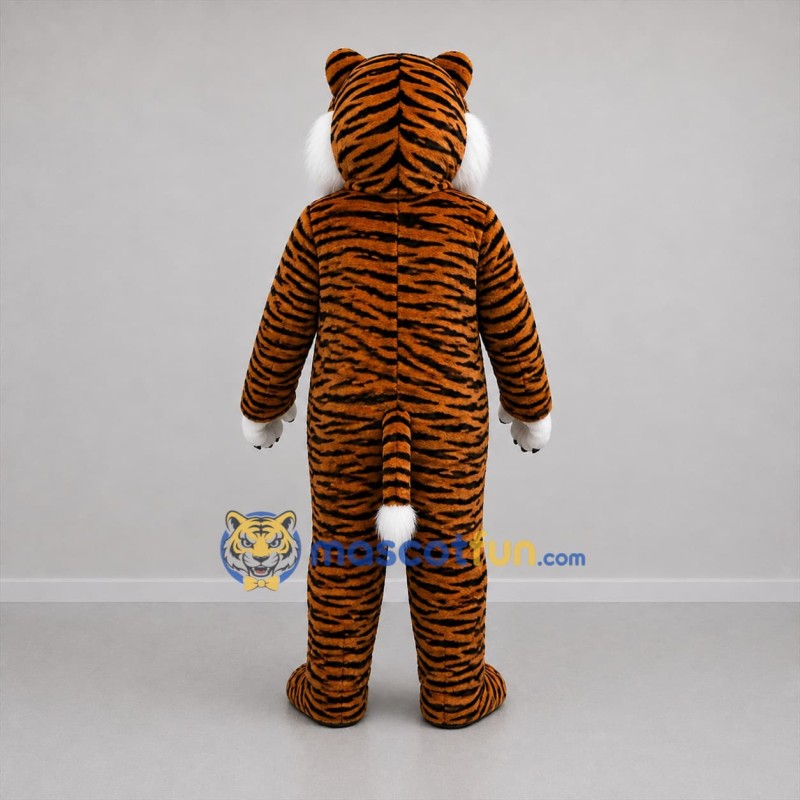 Custom Orange and Black Tiger Mascot Costume Adult Full Body Suit for Zoo Events