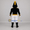 Custom Black and Gold Ceremonial Soldier Mascot Costume Adult Full Body Suit for Parades