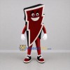Custom Red and White Lightning Bolt Mascot Costume Adult Full Body Suit for Sports Events