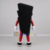 Custom Red and White Lightning Bolt Mascot Costume Adult Full Body Suit for Sports Events