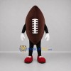 Custom Brown and White Football Mascot Costume Adult Full Body Suit for Football Games