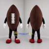 Custom Brown and White Football Mascot Costume Adult Full Body Suit for Football Games