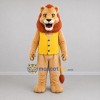Custom Tan and Yellow Lion Mascot Costume Adult Full Body Suit for Community Events