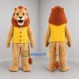 Custom Tan and Yellow Lion Mascot Costume Adult Full Body Suit for Community Events