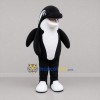 Custom Black and White Orca Mascot Costume Adult Full Body Suit for Ocean Events