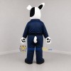 Custom White and Blue Police Dog Mascot Costume Adult Full Body Suit for Community Events