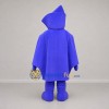 Custom Purple Hooded Character Mascot Costume Adult Full Body Suit for Theater Events