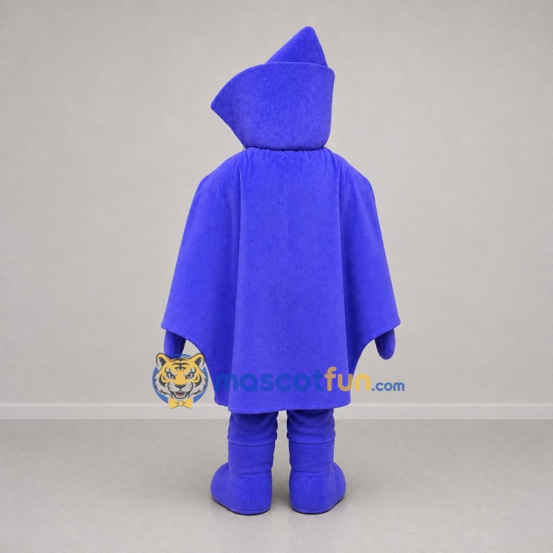 Custom Purple Hooded Character Mascot Costume Adult Full Body Suit for Theater Events