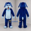 Custom Blue Dog Mascot Costume Adult Full Body Suit for Pet Events
