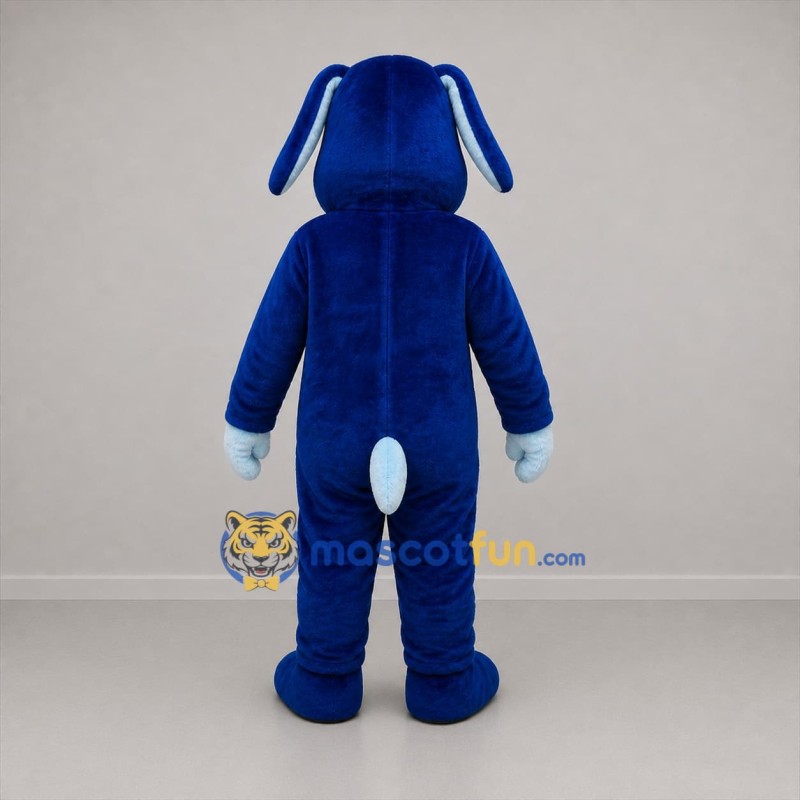 Custom Blue Dog Mascot Costume Adult Full Body Suit for Pet Events