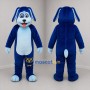 Custom Blue Dog Mascot Costume Adult Full Body Suit for Pet Events