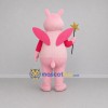Custom Pink Fairy Hippo Mascot Costume Adult Full Body Suit for Fairytale Events