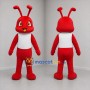 Custom Red and White Insect Mascot Costume Adult Full Body Suit for Nature Events