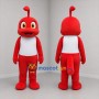 Custom Red and White Fantasy Creature Mascot Costume Adult Full Body Suit for Birthday Parties