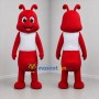 Custom Red and White Ant Mascot Costume Adult Full Body Suit for Garden Events