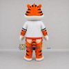 Custom Orange and White Tiger Mascot Costume Adult Full Body Suit for Sports Events
