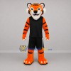 Custom Orange and Black Tiger Mascot Costume Adult Full Body Suit for Sports Events