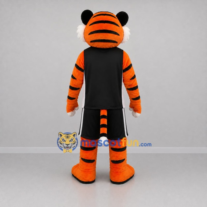 Custom Orange and Black Tiger Mascot Costume Adult Full Body Suit for Sports Events