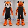 Custom Orange and Black Tiger Mascot Costume Adult Full Body Suit for Sports Events