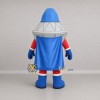 Custom Silver and Blue Diamond Superhero Mascot Costume Adult Full Body Suit for Promotional Events