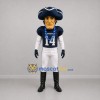 Custom Blue and White Patriot Mascot Costume Adult Full Body Suit for Football Games