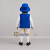 Custom Blue and White Gentleman Mascot Costume Adult Full Body Suit for Historical Events
