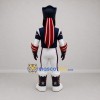 Custom Blue and Red Patriot Mascot Costume Adult Full Body Suit for Football Games