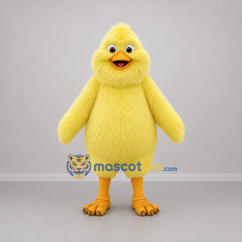 Custom Yellow Chick Mascot Costume Adult Full Body Suit for Easter Events