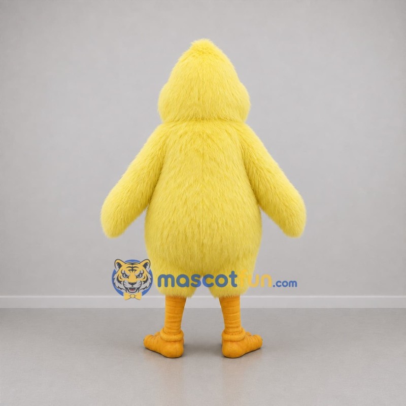 Custom Yellow Chick Mascot Costume Adult Full Body Suit for Easter Events