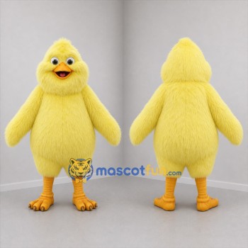 Custom Yellow Chick Mascot Costume Adult Full Body Suit for Easter Events