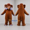 Custom Brown Mammoth Mascot Costume Adult Full Body Suit for Museum Events