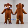 Custom Brown Mammoth Mascot Costume Adult Full Body Suit for Museum Events