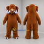 Custom Brown Mammoth Mascot Costume Adult Full Body Suit for Museum Events