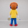 Custom Yellow and Blue Boy with Headphones Mascot Costume Adult Full Body Suit for Music Events