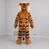 Custom Tan and Black Tiger Mascot Costume Adult Full Body Suit for Zoo Events
