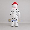 Custom White and Red Firefighter Dalmatian Mascot Costume Adult Full Body Suit for Fire Safety Events