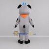 Custom Gray and Blue Dog Mascot Costume Adult Full Body Suit for School Events