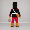 Custom Black and Red Ceremonial Soldier Mascot Costume Adult Full Body Suit for Parades